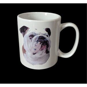 Bull dog coffee mug  cup Bow Mow Dog Lovers 12OZ
